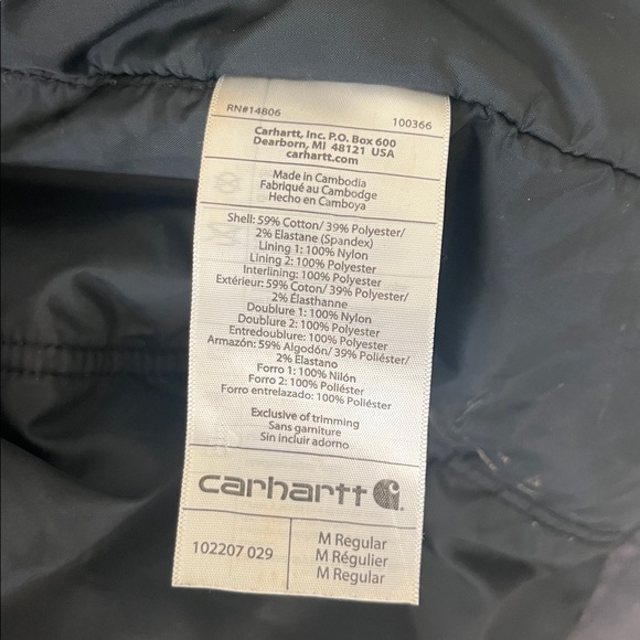 Carhartt Full Swing Insulated Jacket - Size M - Picture 9 of 12